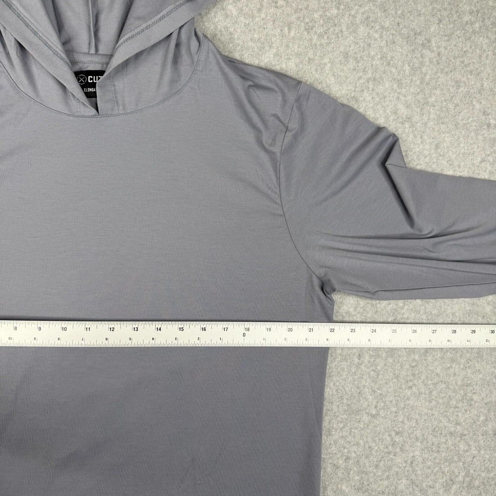 Cuts Clothing Hoodie Mens 2XL Blue Pyca Pro Elongated Lightweight Stretch Gym - Picture 8 of 9